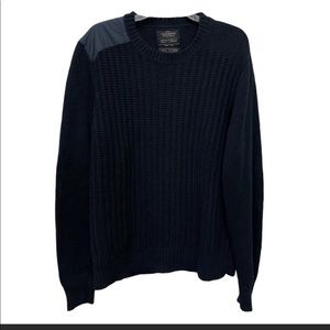 AllSaints Spitalfields Guard Crew Navy Sweater